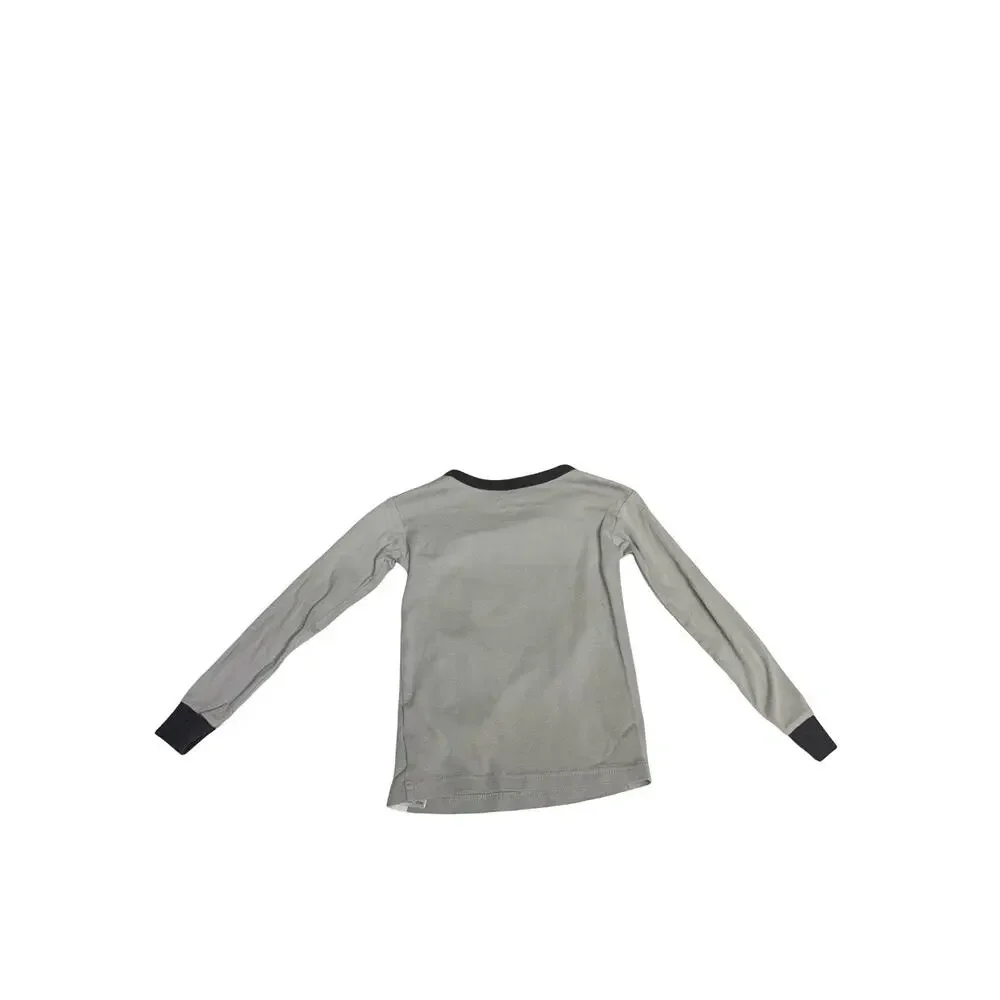 Baby Gap Batman Pajama Top Size 5 Gray Long Sleeve Organic Cotton Shirt